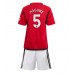 Tanie Strój piłkarski Manchester United Harry Maguire #5 Koszulka Podstawowej dla dziecięce 2023-24 Krótkie Rękawy (+ szorty)